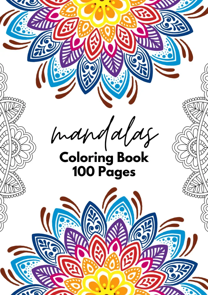 Mandalas Coloring Book 100 Pages PDF cover